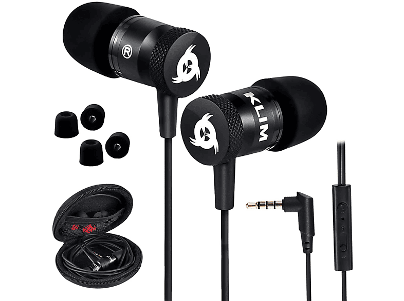 KLIM Fusion black, In-ear In-Ear Kopfhörer Schwarz