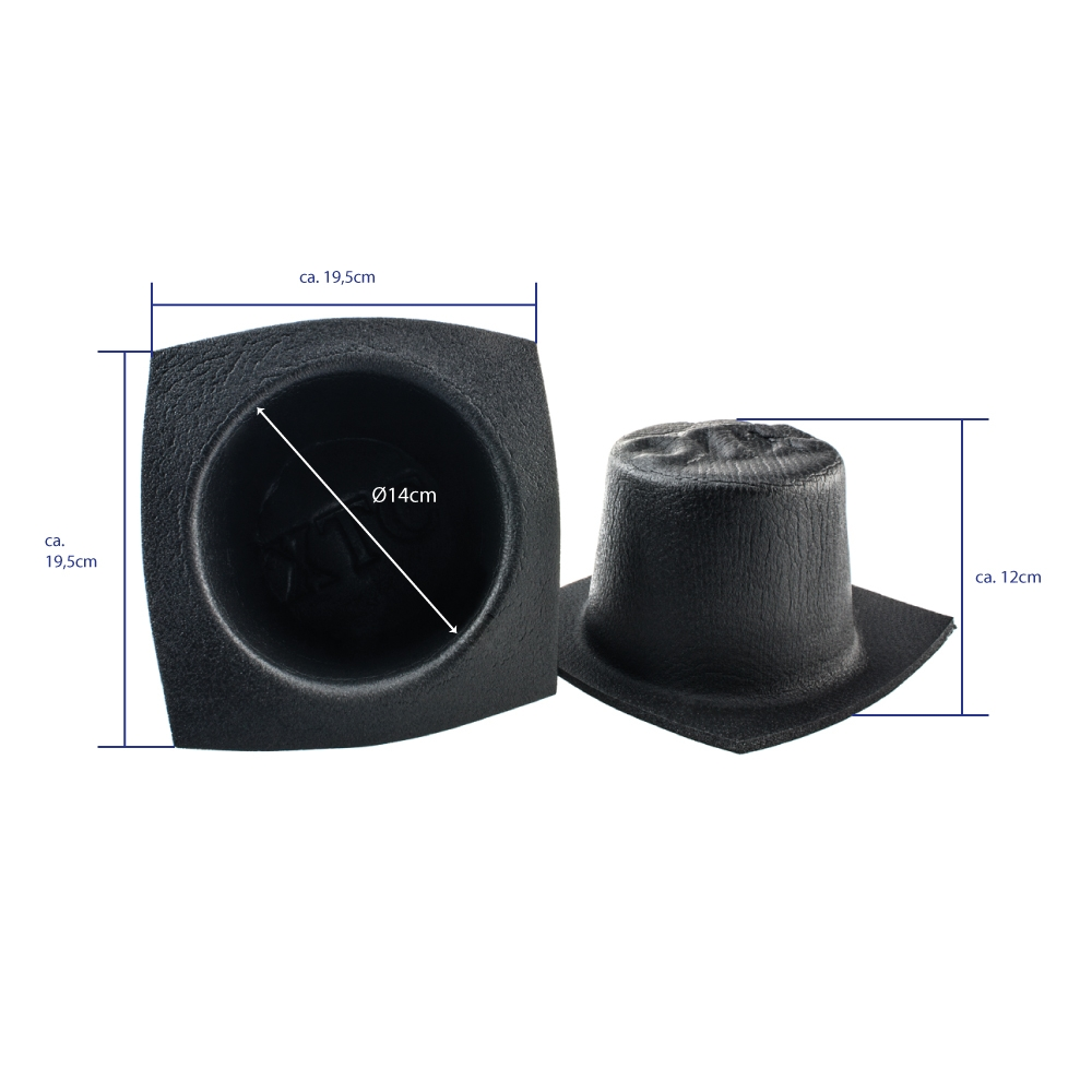 METRA VXT60 14cm rundes Lautsprecher-Schutzgehäuse