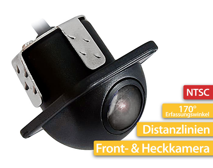 18mm & Mini-Einbau MAXXCOUNT Front- Rückfahrkamera