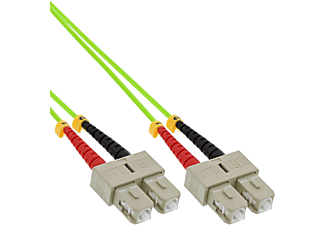 INLINE LWL Duplex Kabel SC/SC 50/125µ, Patchkabel LWL, 15 m