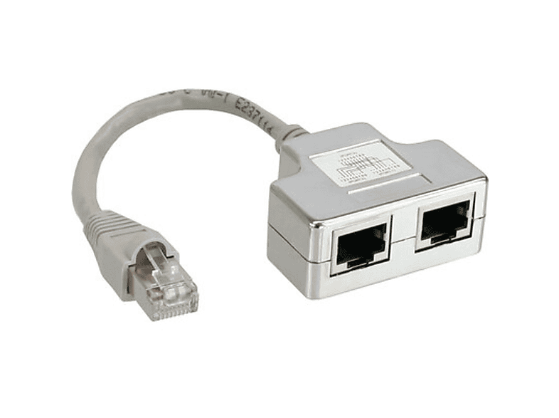INLINE ISDN Port-Doppler ISDN-Verteiler, TAE / ISDN / Western, 0,15 m ...