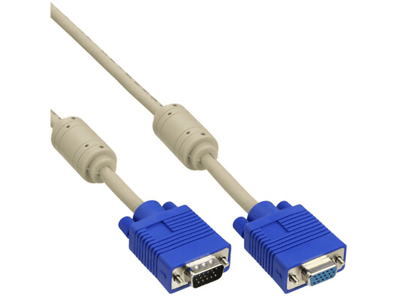 INLINE S-VGA Verlängerung S-VGA ST/BU Standard SVGA / VGA, beige | Zubehör SAT/Kabel/DVB-T