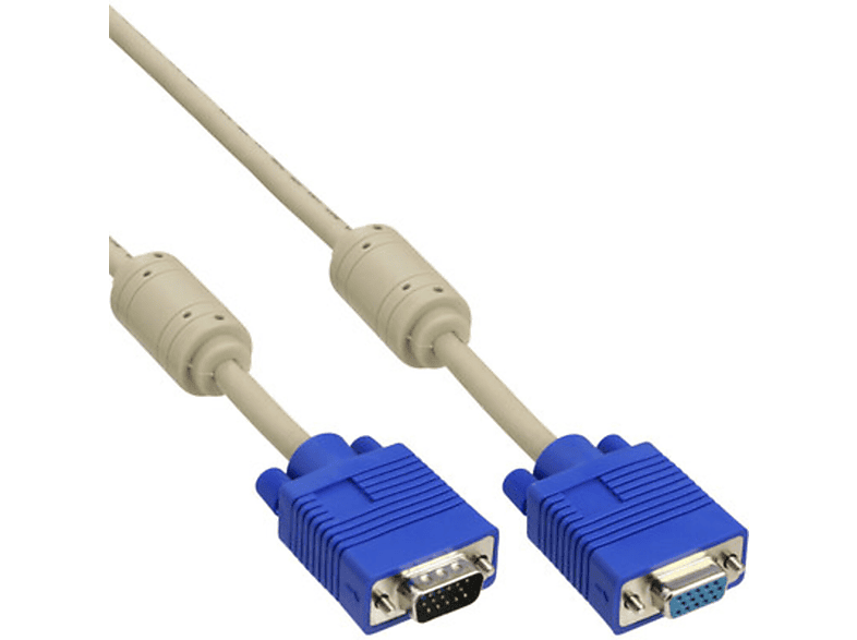 INLINE S-VGA Verlängerung S-VGA ST/BU Standard SVGA / VGA, beige | SATURN