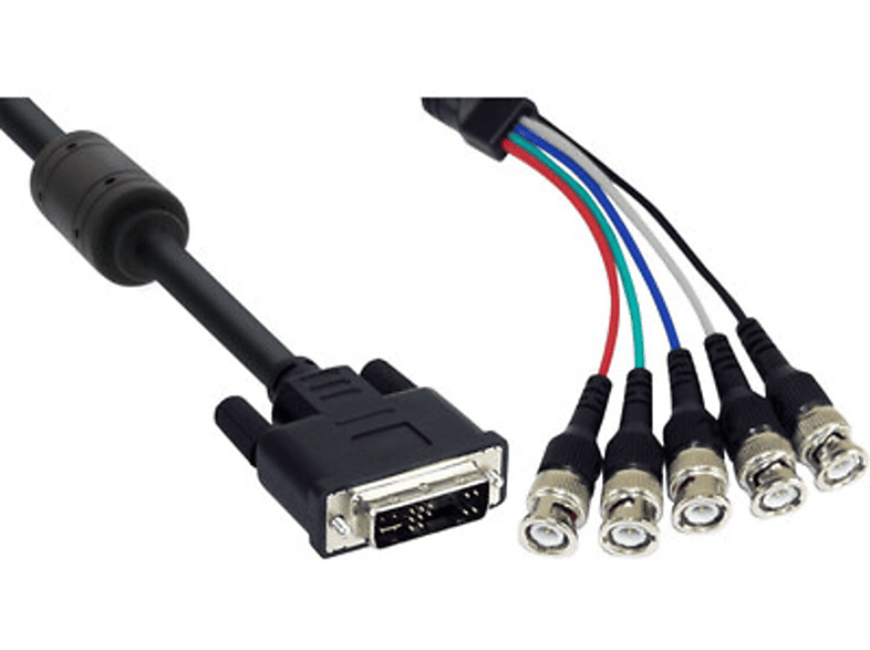INLINE DVI BNC Kabel DVI zu BNC DVI, schwarz MediaMarkt