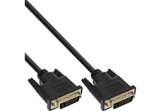 INLINE DVI-D Anschlusskabel Premium DVI-D 24+1 Dual Link St/St DVI, schwarz