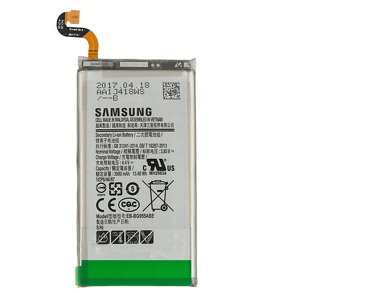 SAMSUNG Original Akku für Samsung Galaxy S8 Plus Li-Ion Akku, Li-Ion, 3 ...