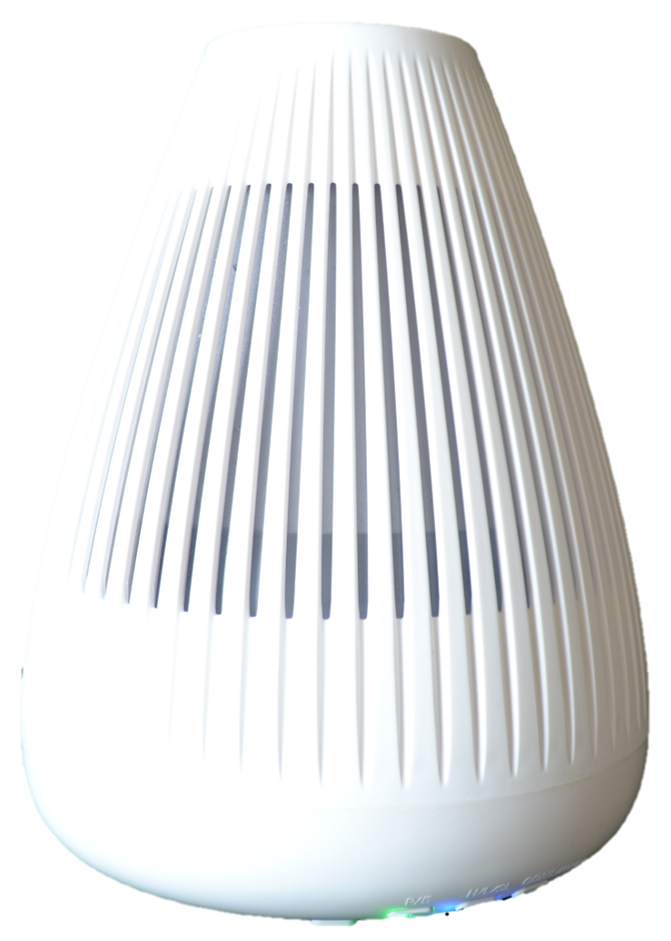 Aromafunktion (48 D-DESIGN 25 Luftbefeuchter Watt, Raumgröße: m²) Weiß mit Luftbefeuchter