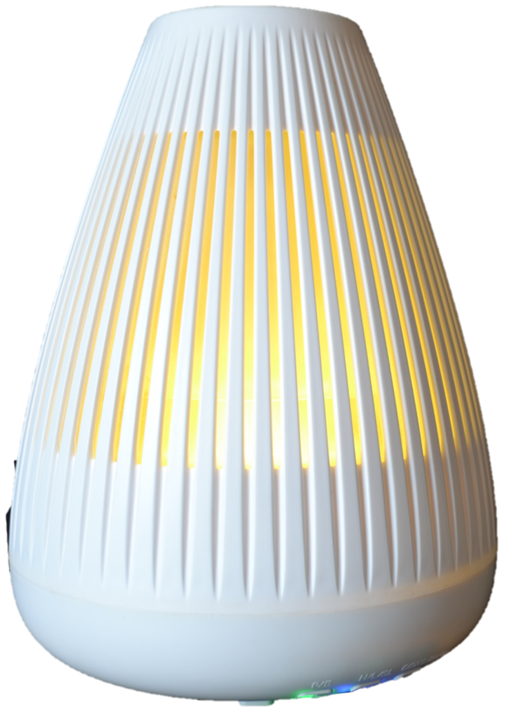 Aromafunktion (48 D-DESIGN 25 Luftbefeuchter Watt, Raumgröße: m²) Weiß mit Luftbefeuchter