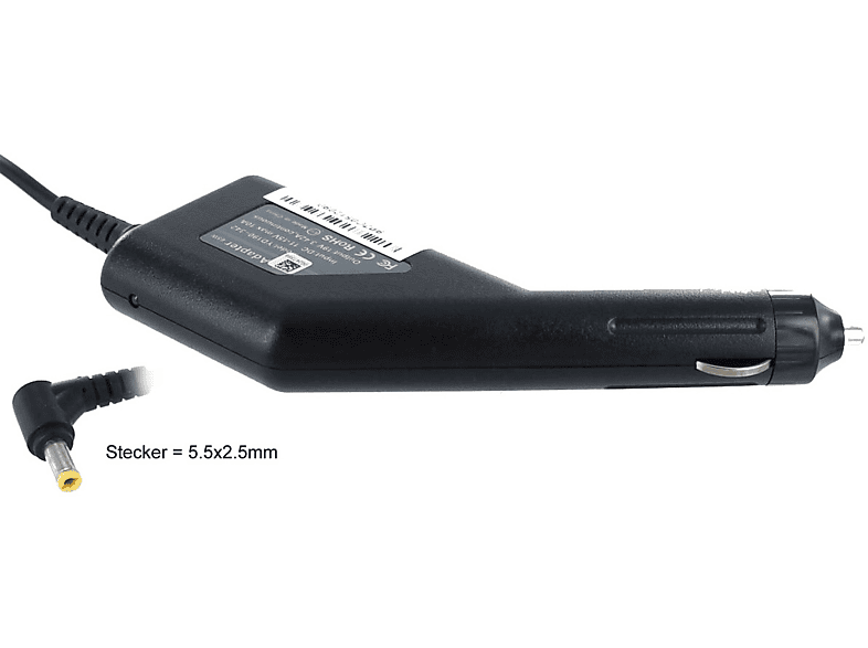 AGI KFZ Ladekabel kompatibel mit Asus X450 Notebook-Netzteil