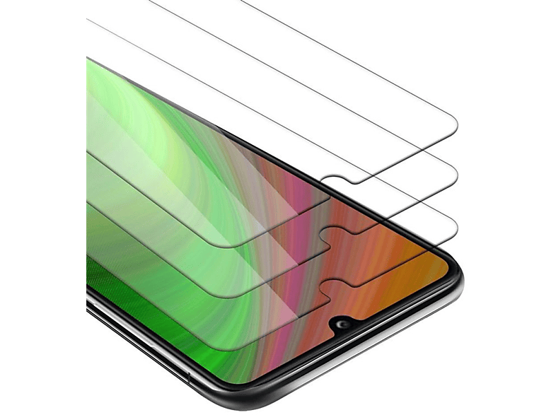 CADORABO 3x Schutzglas Galaxy Samsung A31) Schutzfolie(für Glas Tempered