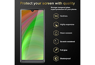 CADORABO Tempered Glass Displayschutz Schutz Folie(für Sony Xperia L4)