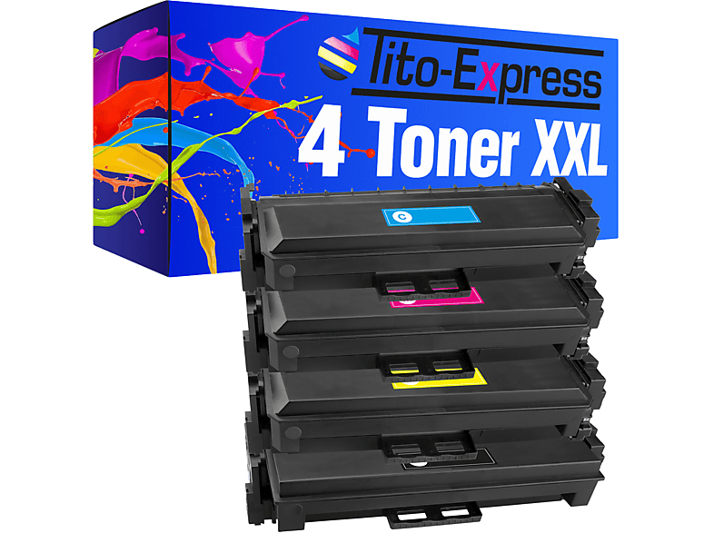 TITO-EXPRESS PLATINUMSERIE (CF410X magenta, CF413X) ersetzt CF410X-CF413X black, CF412X Toner HP Toner cyan, CF411X yellow 4