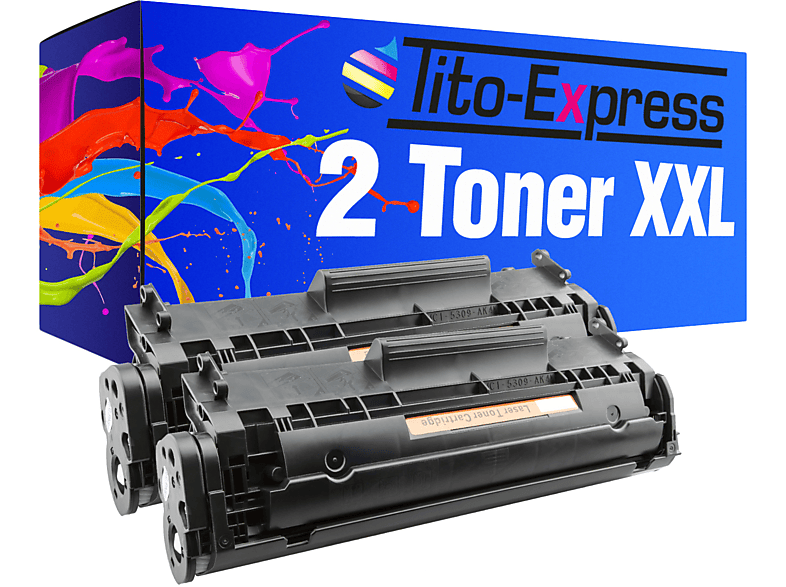 black HP Toner (CE278A) 2 ersetzt Toner PLATINUMSERIE 78A TITO-EXPRESS