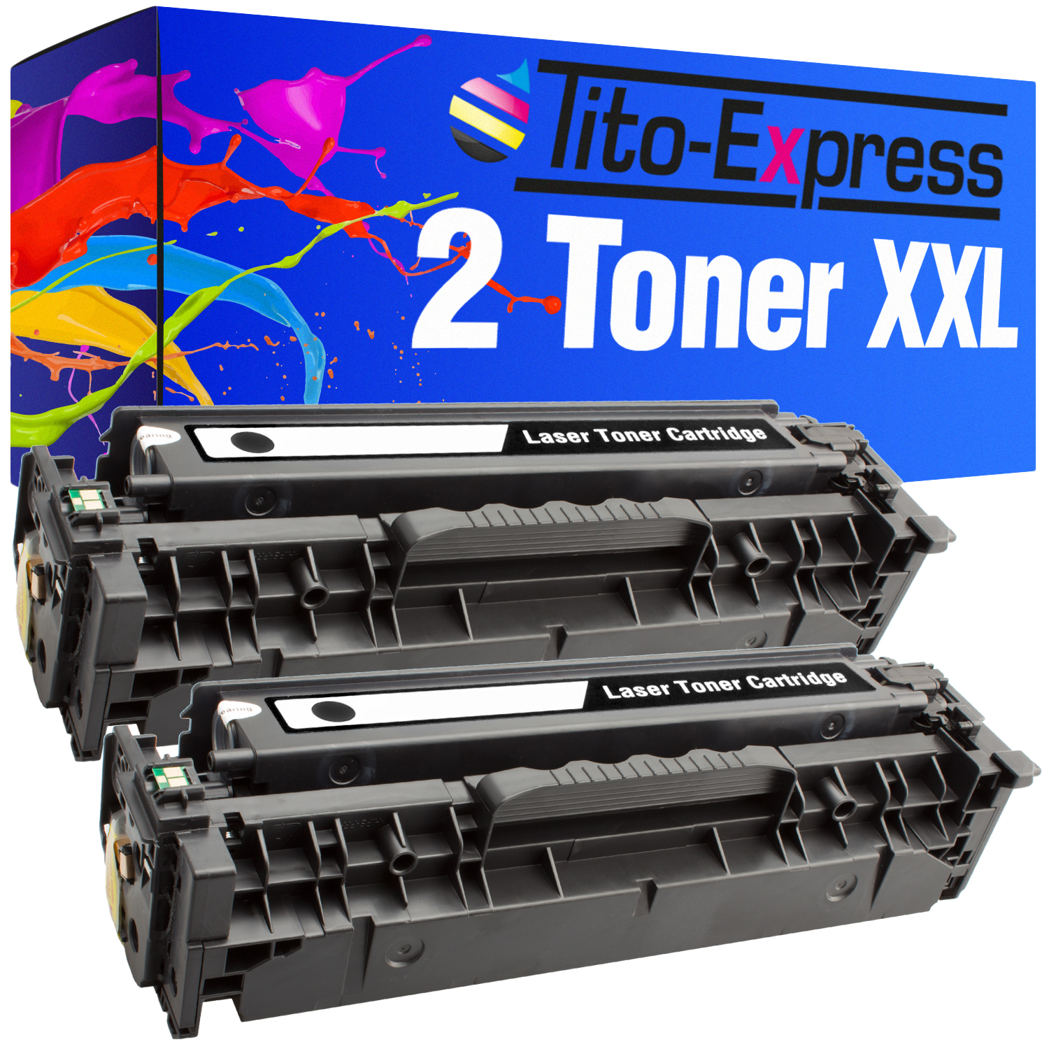 Toner Toner HP 2 PLATINUMSERIE 312X black TITO-EXPRESS (CF380X) ersetzt