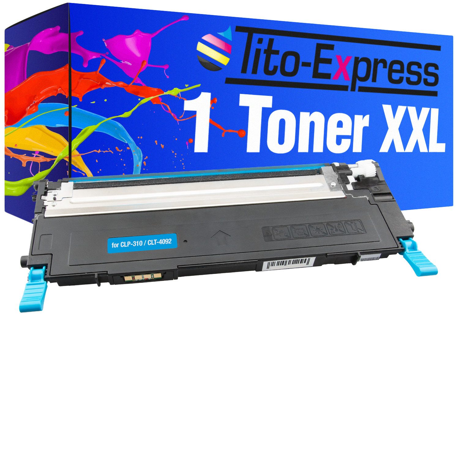 (SU005A) TITO-EXPRESS Toner CLT-4092S PLATINUMSERIE Toner cyan 1 ersetzt Samsung