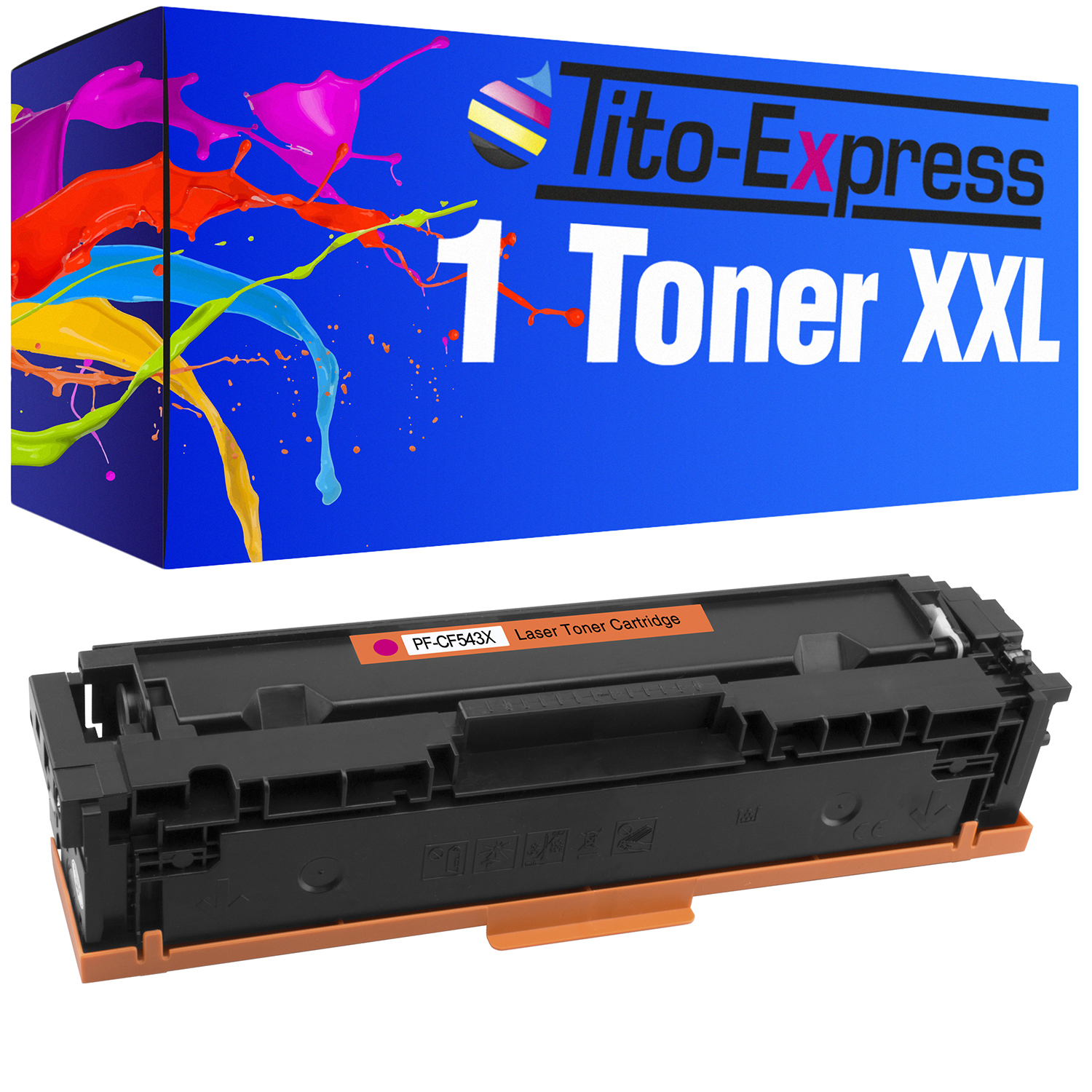203X CF543X magenta HP ersetzt TITO-EXPRESS PLATINUMSERIE (CF543X) Toner 1 Toner