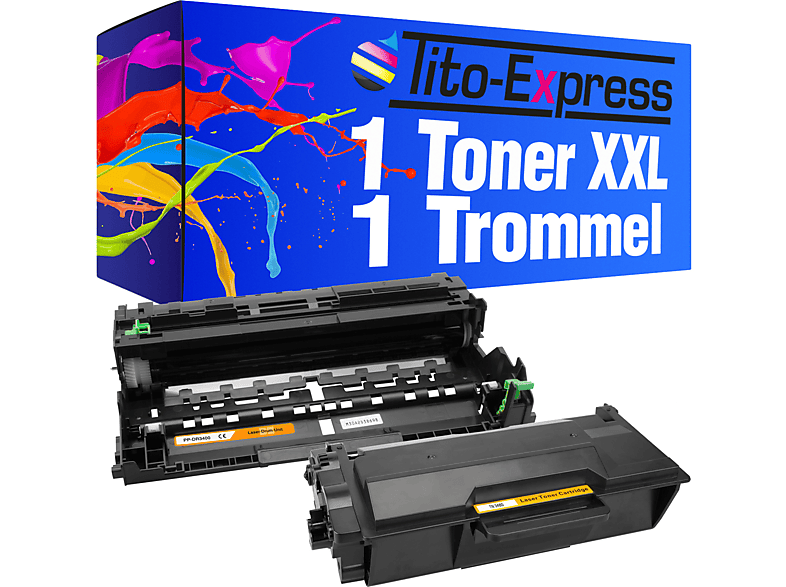 TITO-EXPRESS PLATINUMSERIE 1 Trommel & 1 Toner ersetzt Brother DR-3400 TN-3480 Toner & Trommel black (DR3400 TN3480) | Tonerkartuschen
