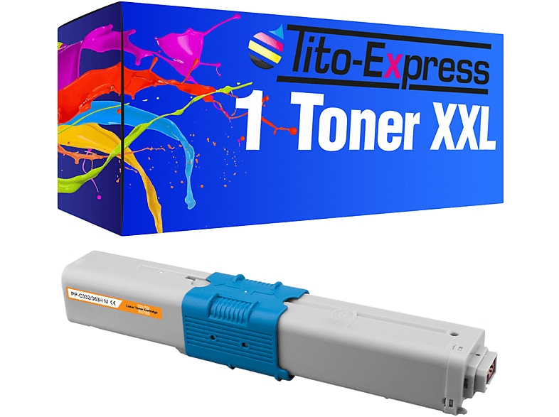magenta (46508710) Toner 1 PLATINUMSERIE TITO-EXPRESS C332 ersetzt OKI Toner