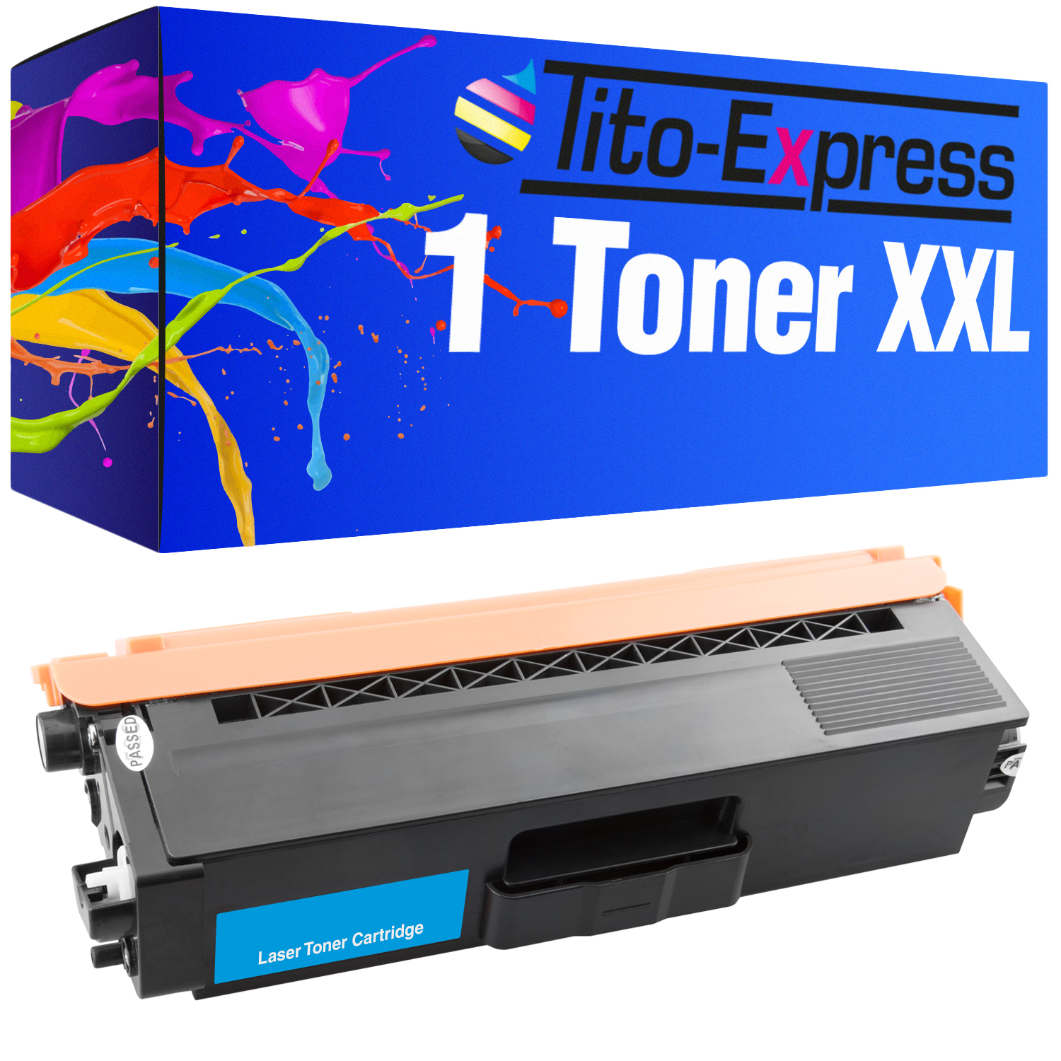 Toner PLATINUMSERIE 1 TITO-EXPRESS ersetzt TN-325 (TN325) cyan Toner Brother