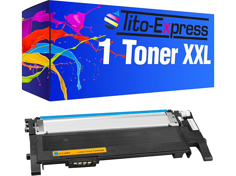 Toner Samsung cyan PLATINUMSERIE TITO-EXPRESS ersetzt Toner (ST984A) 1 S CLT-406
