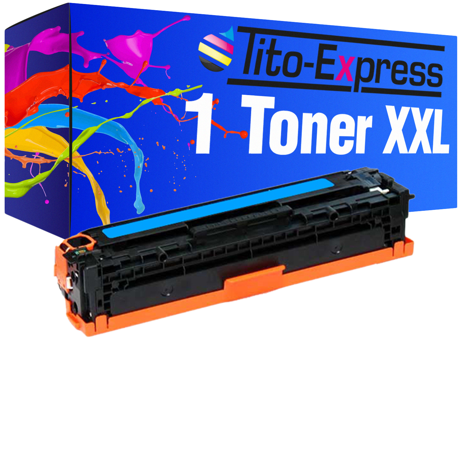 CF211A (CF211A) Toner TITO-EXPRESS Toner PLATINUMSERIE ersetzt cyan HP 1