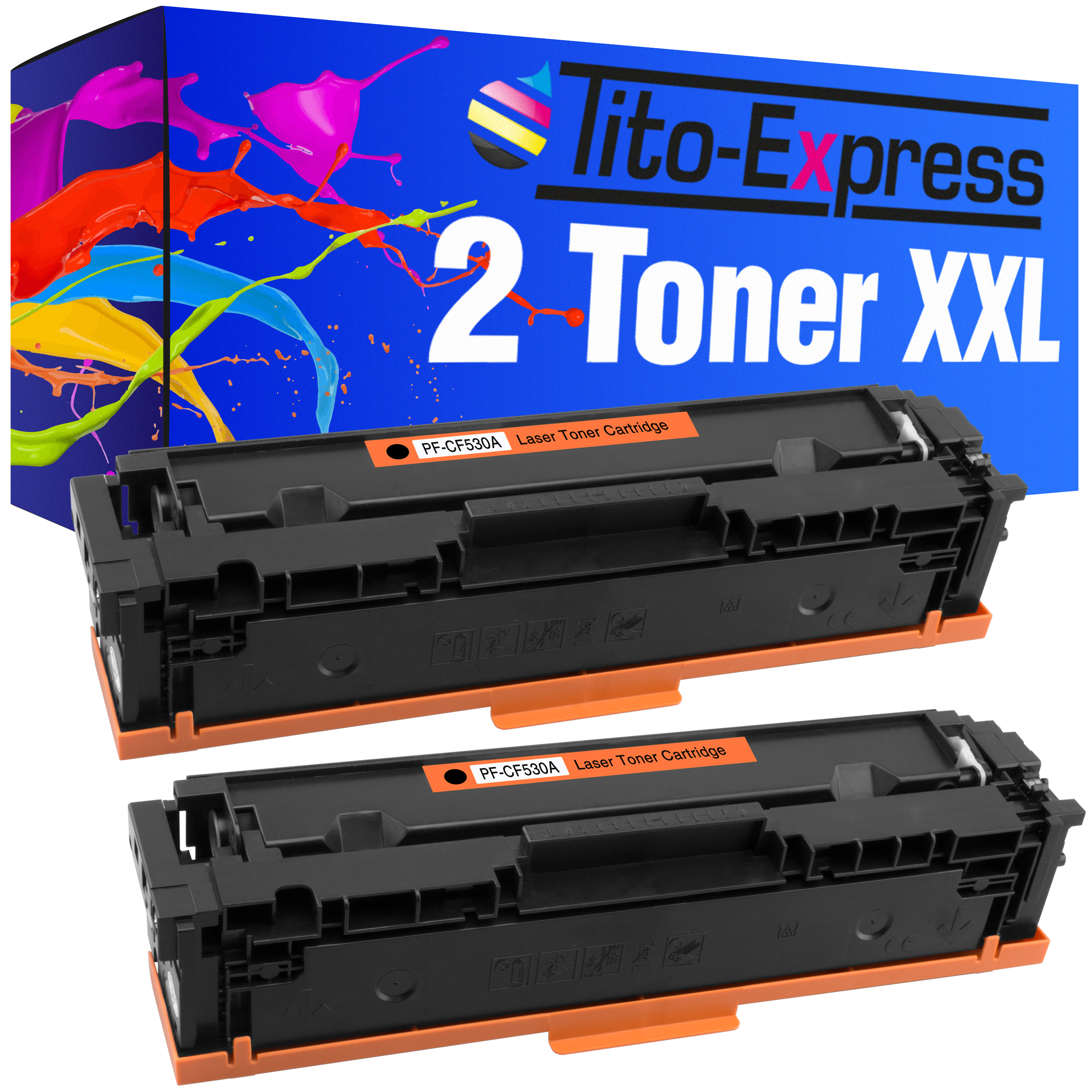 TITO-EXPRESS ersetzt Toner (CF530A 2 205A) 205A black HP PLATINUMSERIE