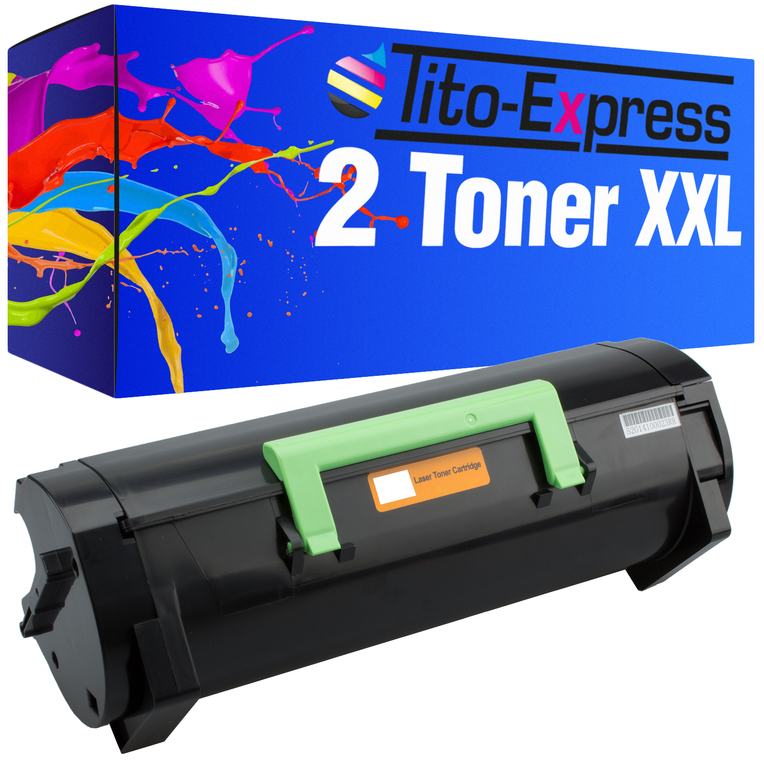 TITO-EXPRESS PLATINUMSERIE Toner Toner / (60F2H00 MX-310 2 602H) ersetzt black Lexmark
