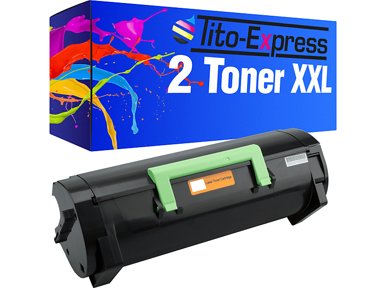 TITOEXPRESS PLATINUMSERIE 2 Toner ersetzt Lexmark MX310 Toner black