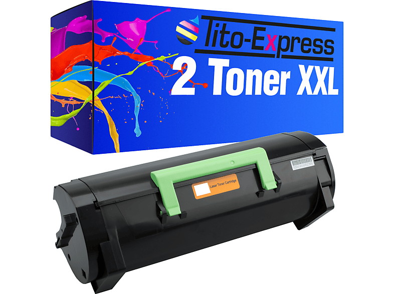 TITO-EXPRESS PLATINUMSERIE Toner Toner / (60F2H00 MX-310 2 602H) ersetzt black Lexmark