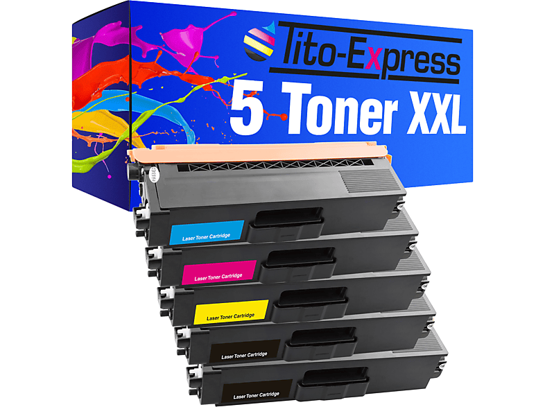 TITO-EXPRESS PLATINUMSERIE 5 Toner TN-421 (TN421 TN423) Toner black, magenta, cyan, Brother ersetzt TN-423 yellow