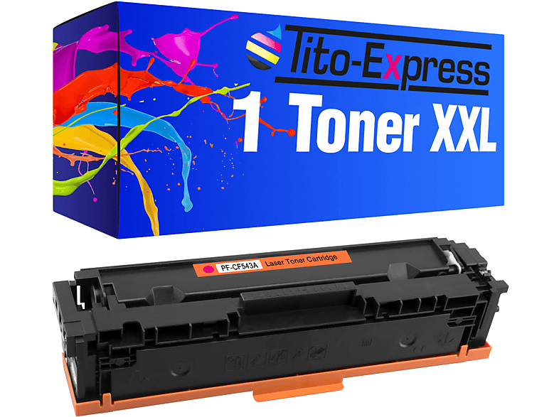 TITO-EXPRESS PLATINUMSERIE 1 Toner ersetzt HPCF543A 203A Toner magenta (CF543A)
