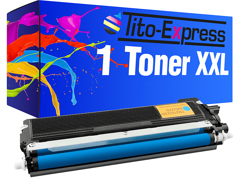 Toner (TN230) Brother TN-230 TITO-EXPRESS cyan ersetzt Toner PLATINUMSERIE 1