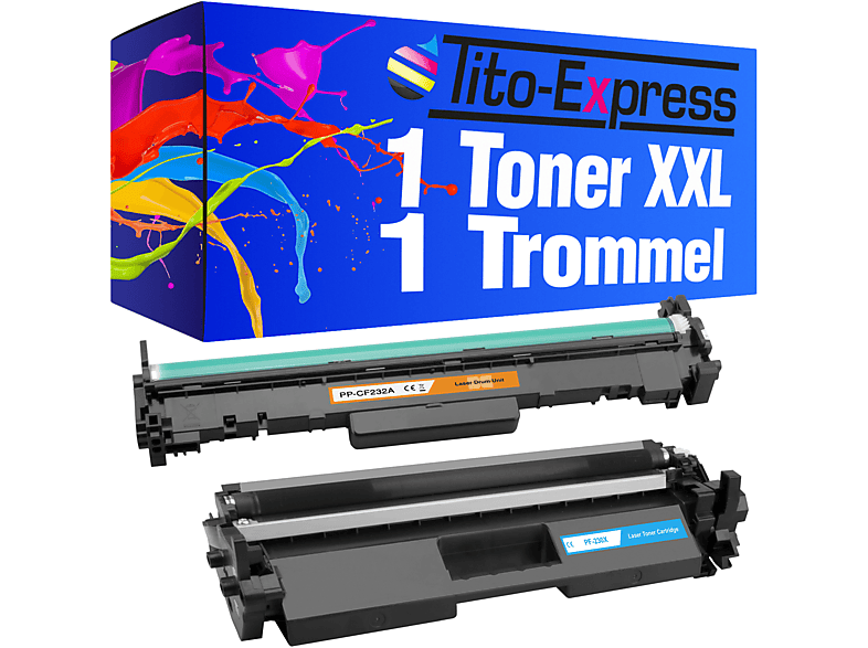 TITO-EXPRESS PLATINUMSERIE 1 Trommel 1 Toner ersetzt HP CF232A CF230X Toner & Trommel black (CF232A CF230X)