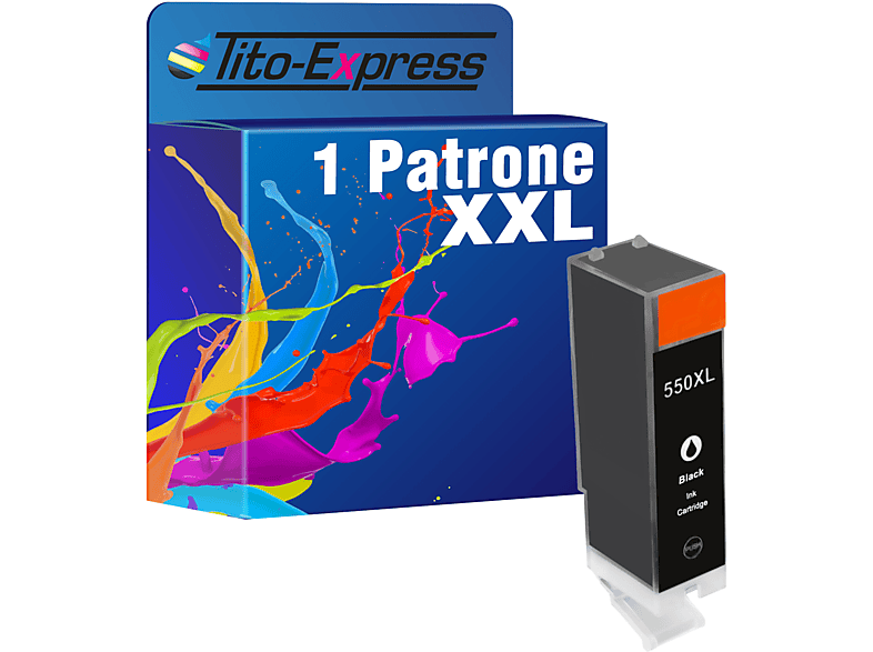 PLATINUMSERIE Patrone Canon PGI-550 Tintenpatrone (6445B001) ersetzt TITO-EXPRESS 1 Black