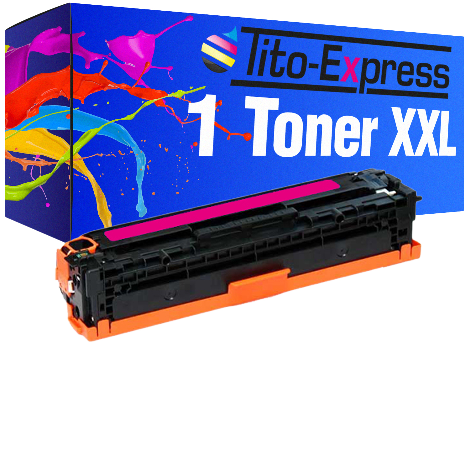 PLATINUMSERIE Toner TITO-EXPRESS HP ersetzt 1 (CB543A) CB 543A Toner magenta