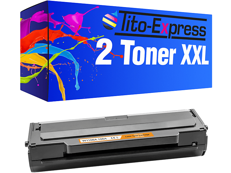 TITO-EXPRESS Toner PLATINUMSERIE black A) HP 1106 Toner W1106A (W ersetzt 2