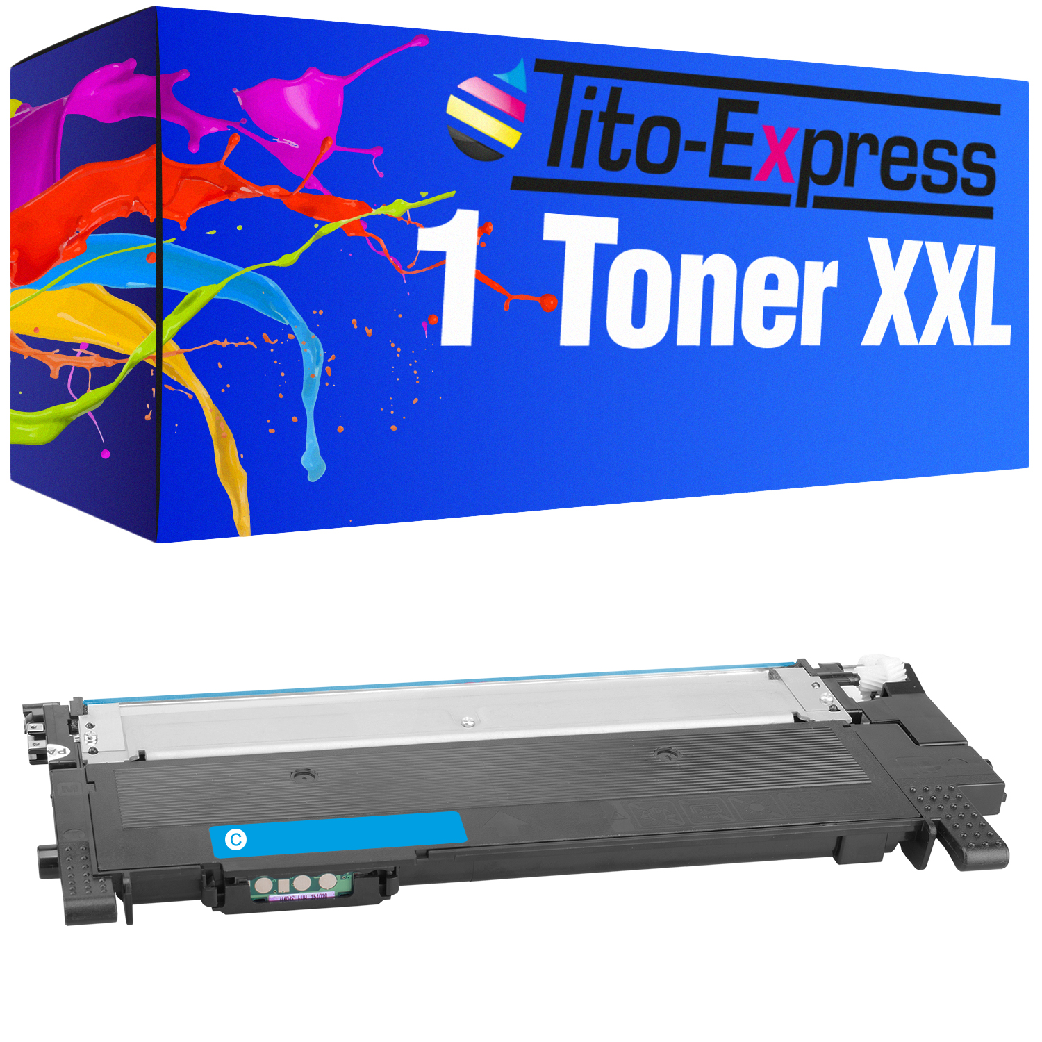 TITO-EXPRESS PLATINUMSERIE Toner ersetzt cyan Samsung 1 CLT-404S Toner (ST966A)