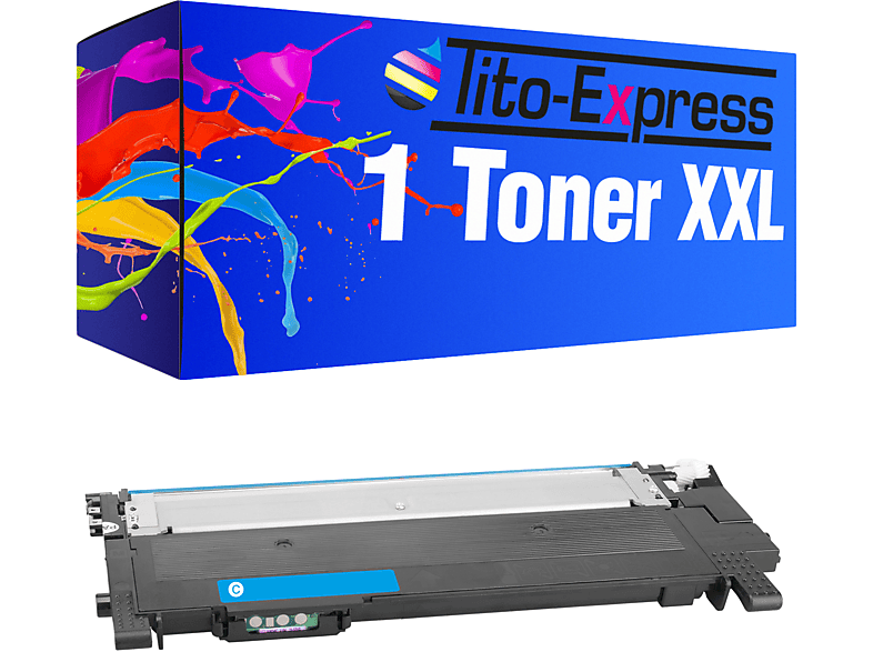 Toner 1 Samsung CLT-404S Toner ersetzt TITO-EXPRESS cyan PLATINUMSERIE (ST966A)