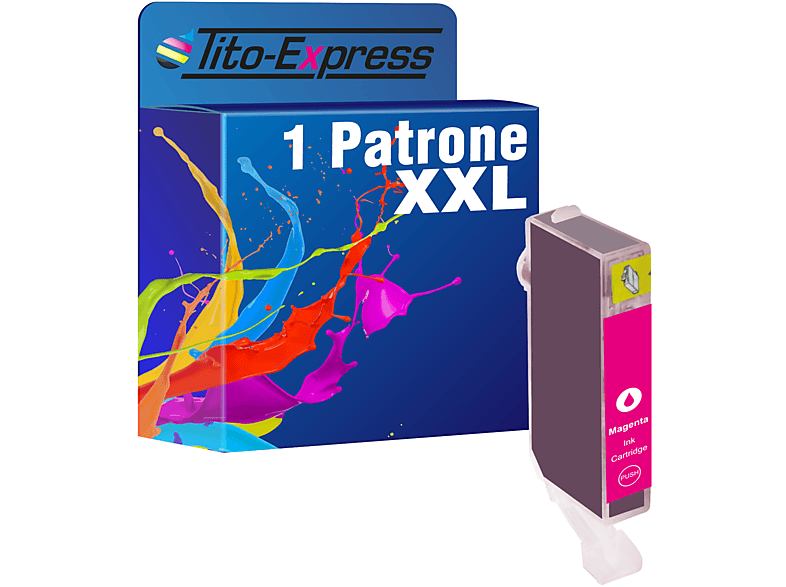TITO-EXPRESS PLATINUMSERIE Magenta Patrone 1 ersetzt Tintenpatrone CLI-526 (4542B001) Canon