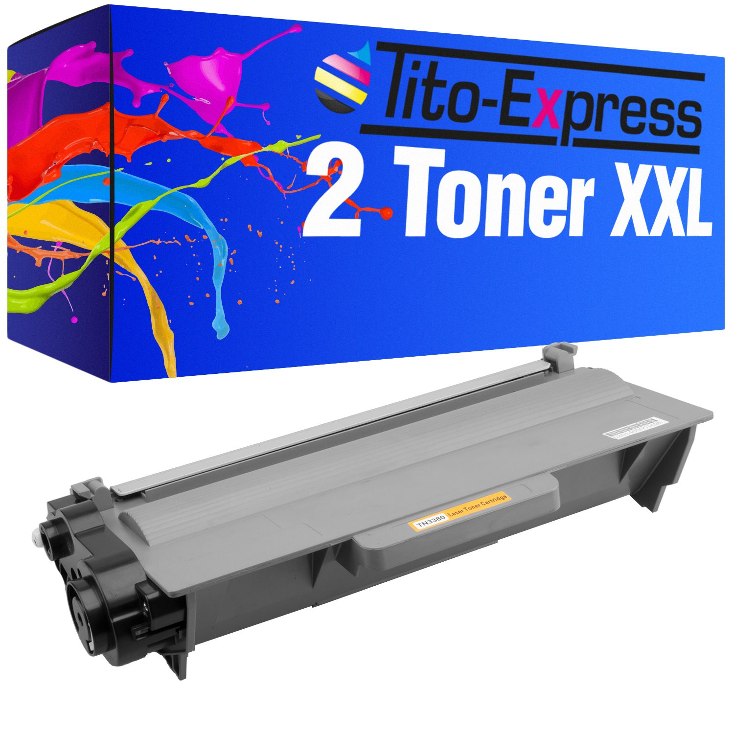 Toner ersetzt Brother Toner TN3380 (TN3380) black PLATINUMSERIE TITO-EXPRESS 2
