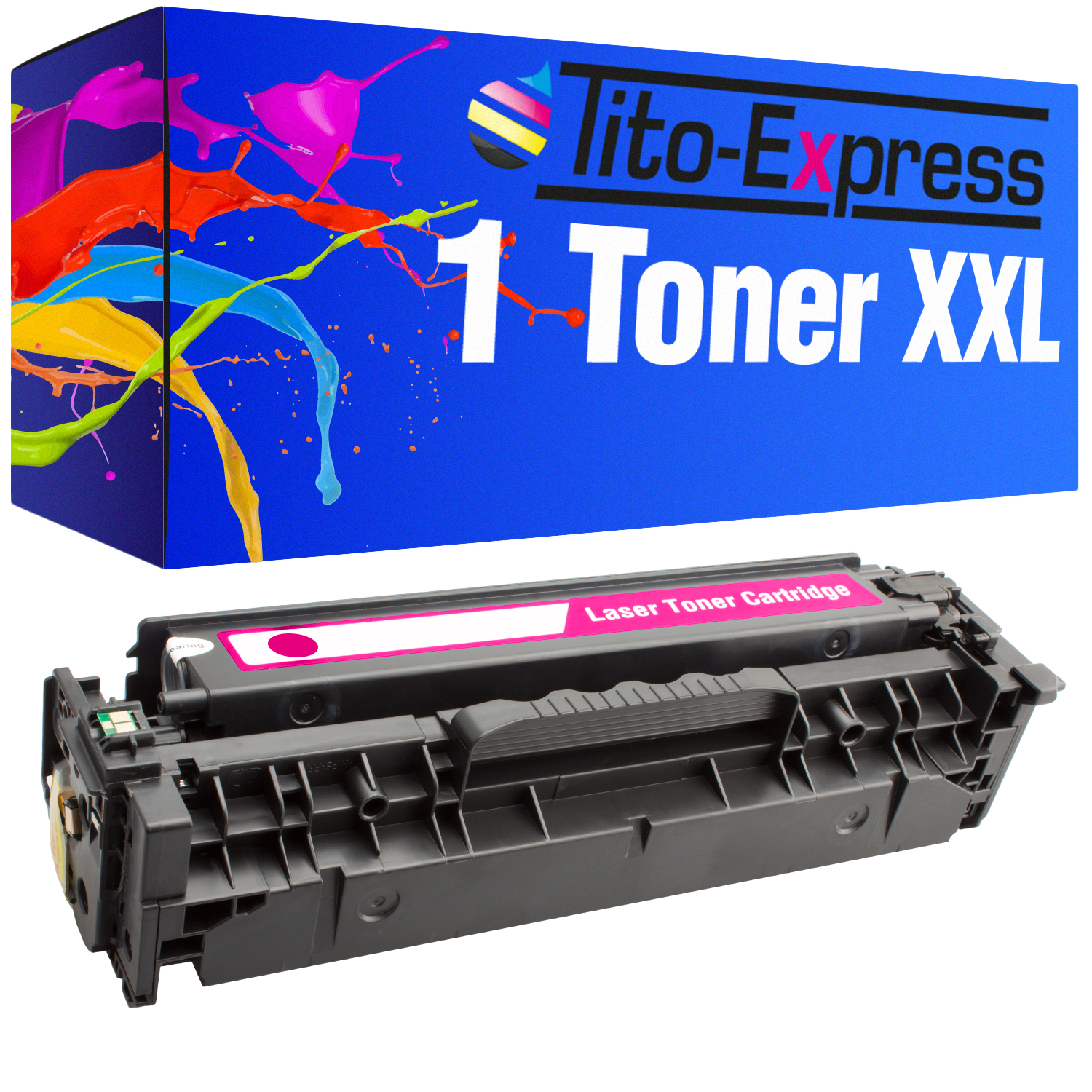 1 PLATINUMSERIE Toner HP 312A TITO-EXPRESS (CF383A) magenta Toner ersetzt