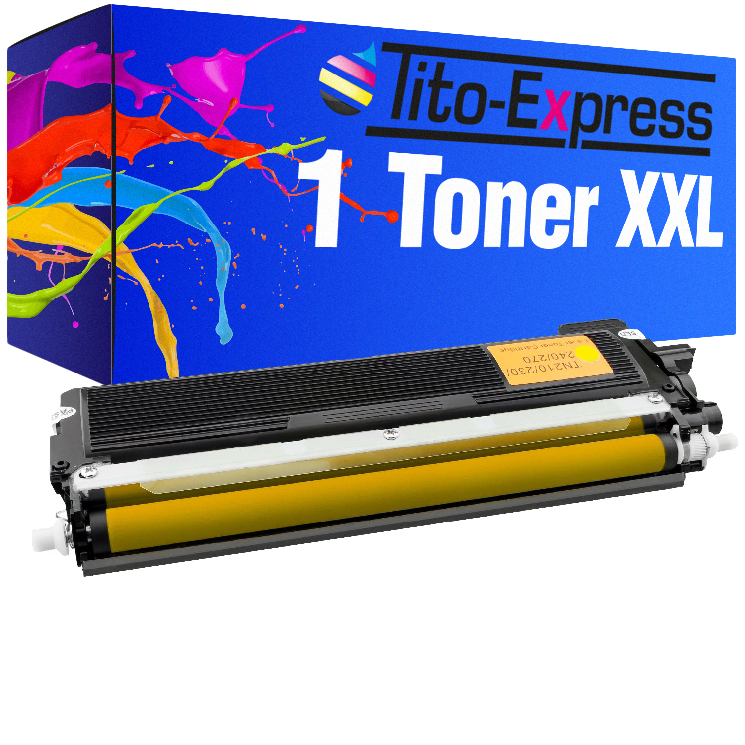 TITO-EXPRESS PLATINUMSERIE 1 Toner (TN230) XXL ersetzt TN-230 Toner yellow Brother