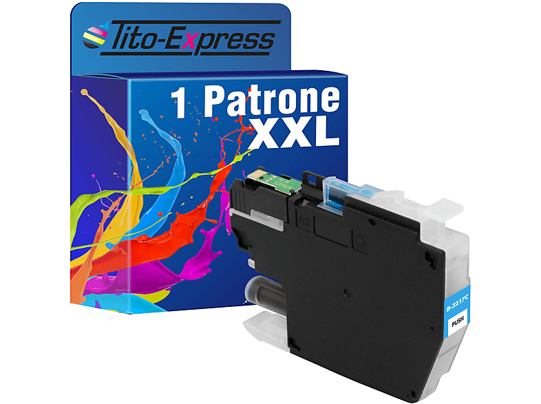 LC-3217 Brother PLATINUMSERIE Cyan TITO-EXPRESS Tintenpatrone (LC3217C)