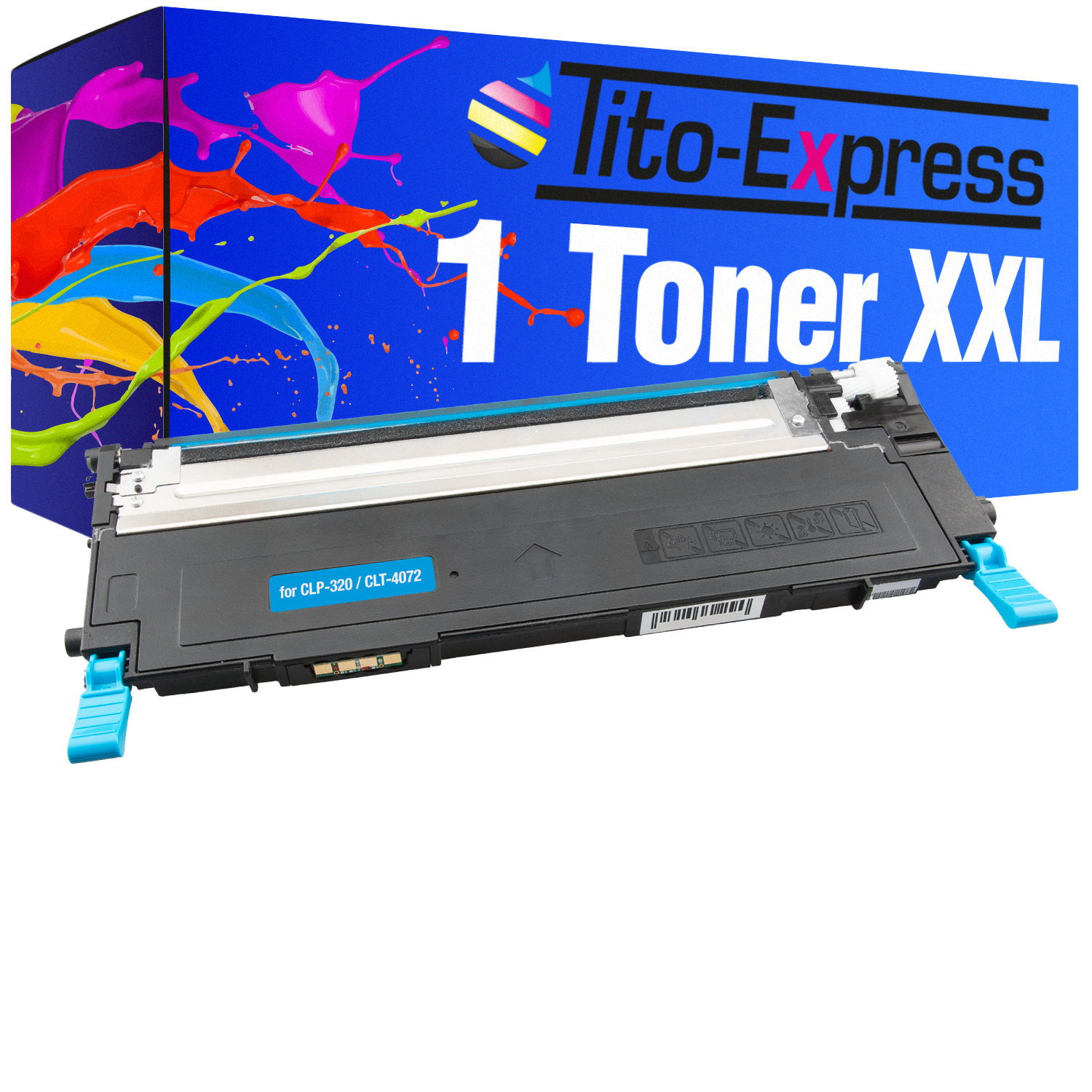TITO-EXPRESS PLATINUMSERIE 1 Toner Samsung cyan Toner ersetzt CLT-4072S (ST994A)