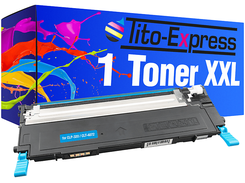 TITO-EXPRESS PLATINUMSERIE 1 Toner Samsung cyan Toner ersetzt CLT-4072S (ST994A)