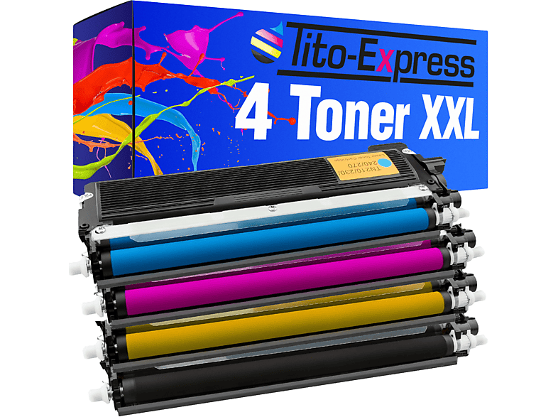 TITO-EXPRESS PLATINUMSERIE 4 Toner TN-230 black, magenta, Brother Toner cyan, ersetzt yellow (TN230)