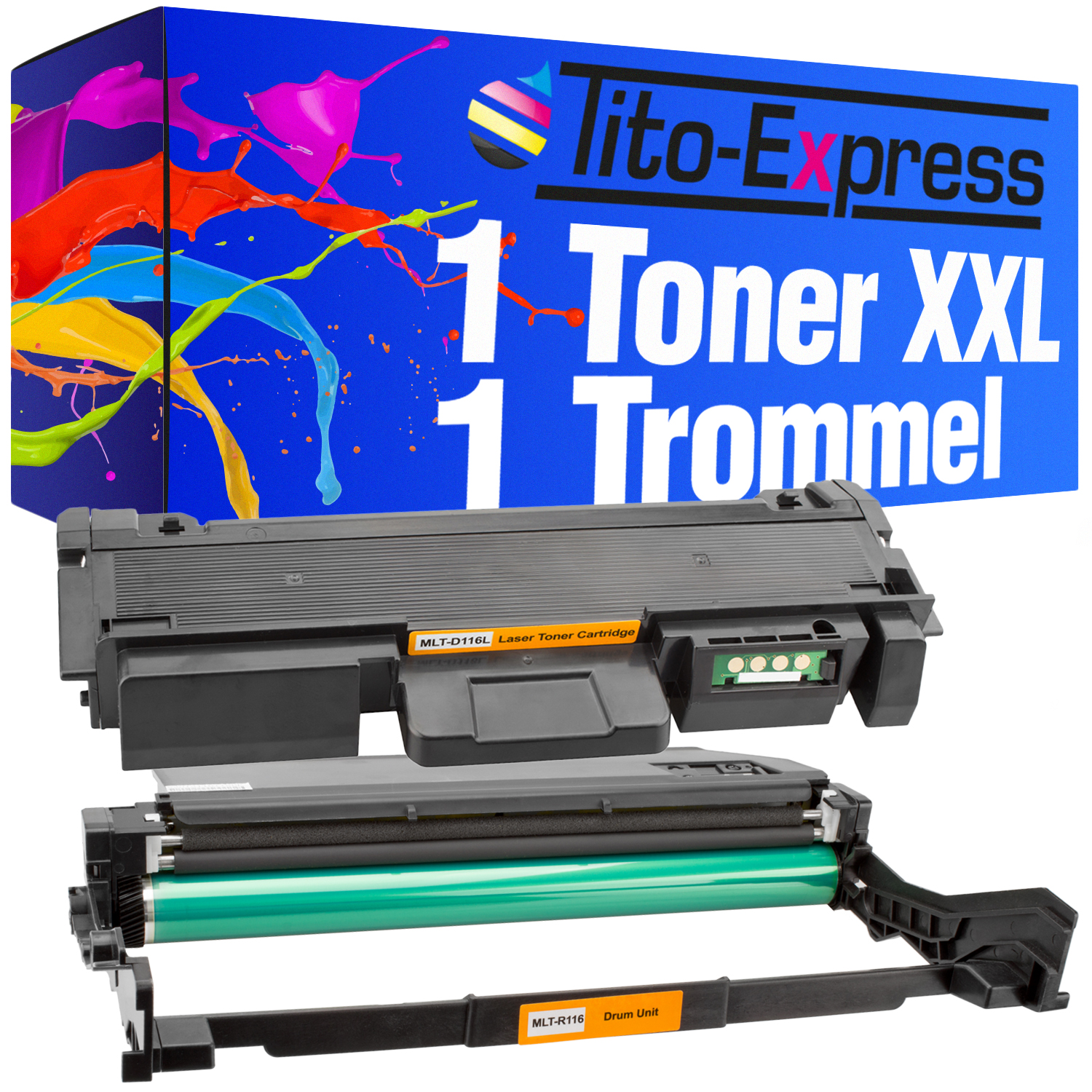 black (SV134A/SU828A) 1 Trommel Toner MLT-R116 MLT-D116L TITO-EXPRESS Trommel 1 Samsung Toner ersetzt & PLATINUMSERIE