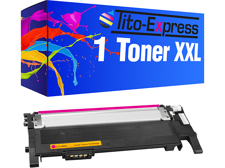 Toner CLT-406 Samsung ersetzt TITO-EXPRESS (SU252A) S Toner PLATINUMSERIE magenta 1