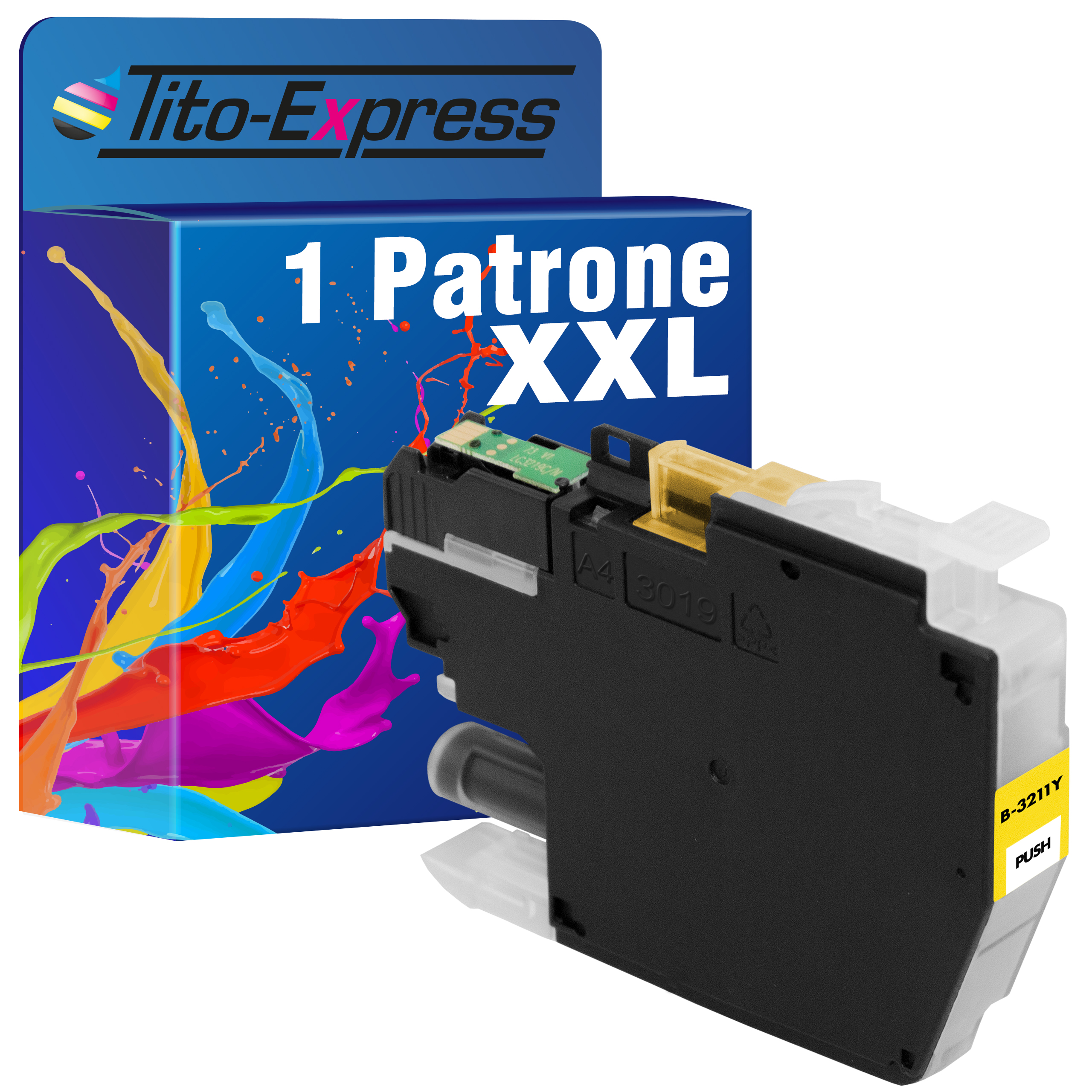 TITO-EXPRESS PLATINUMSERIE 1 ersetzt (LC3211Y) Tintenpatrone Brother Patrone Yellow LC-3211