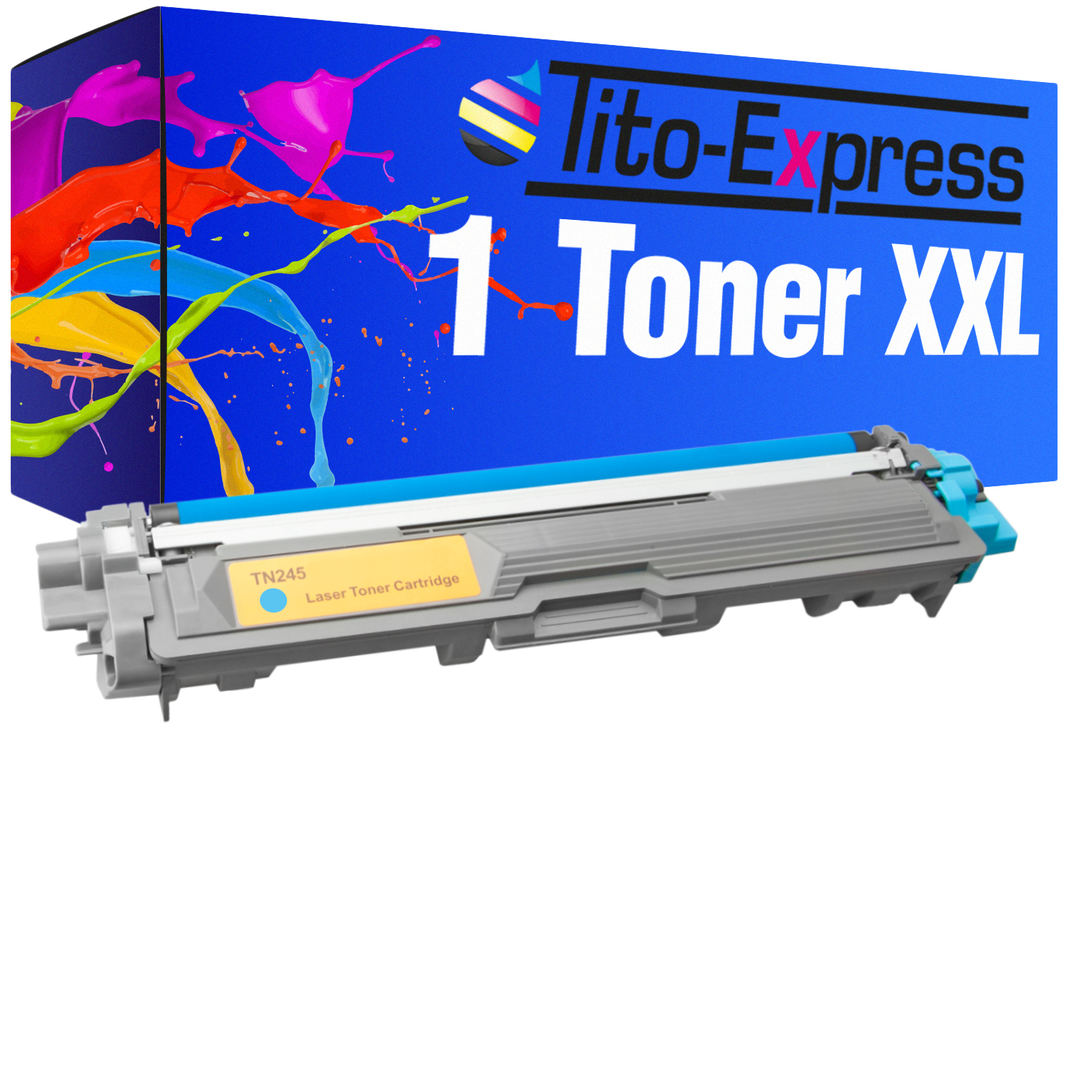 TITO-EXPRESS PLATINUMSERIE Brother ersetzt TN-245 (TN245) Toner TN-241 Toner 1 cyan